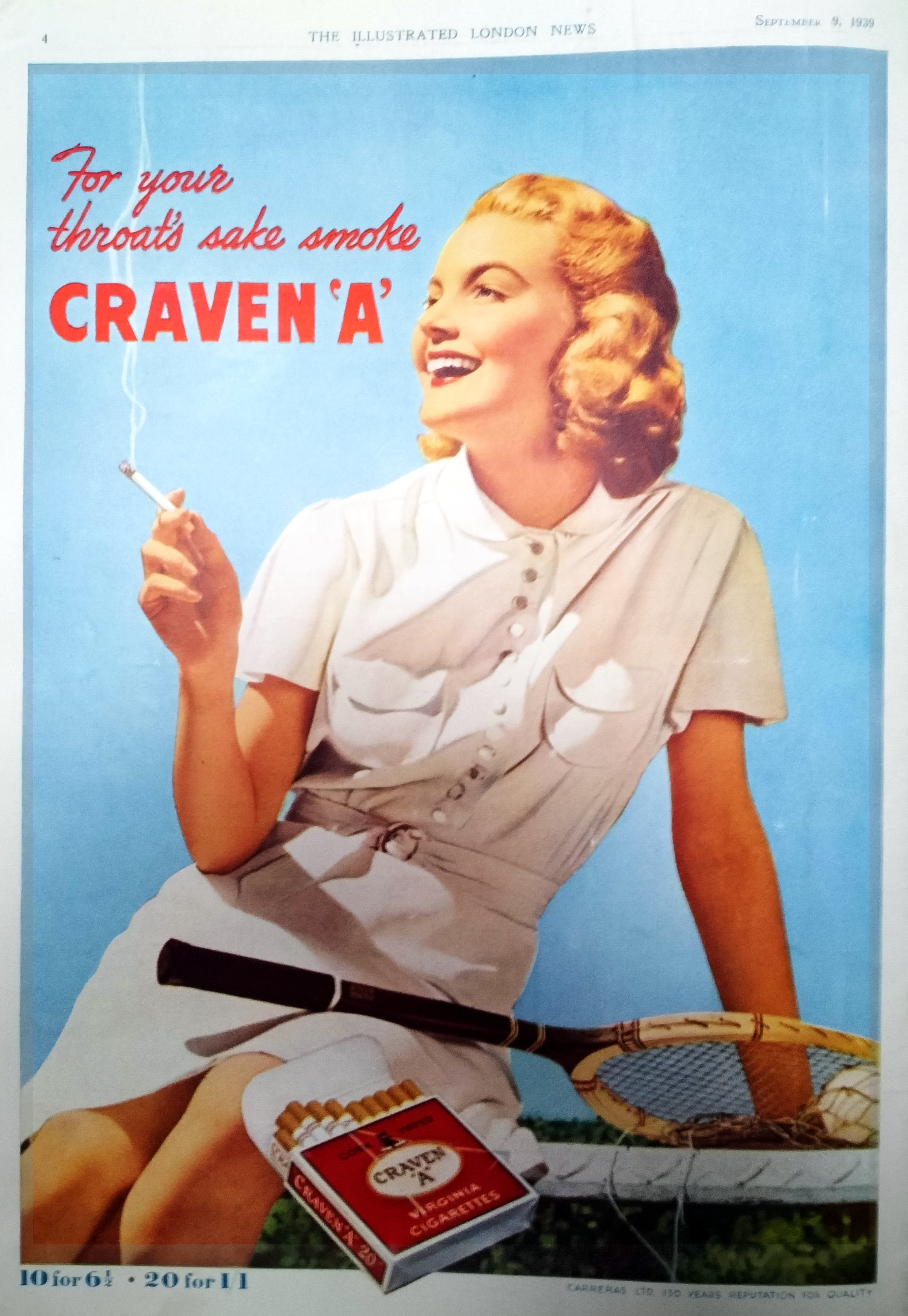 Craven A cigarettes
